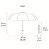 An Automatic Umbrella with a Heart-Shaped Diamond Rose Pattern, Foldable, Featuring 8 Ribs, an Iron Frame, a Plastic Handle, A