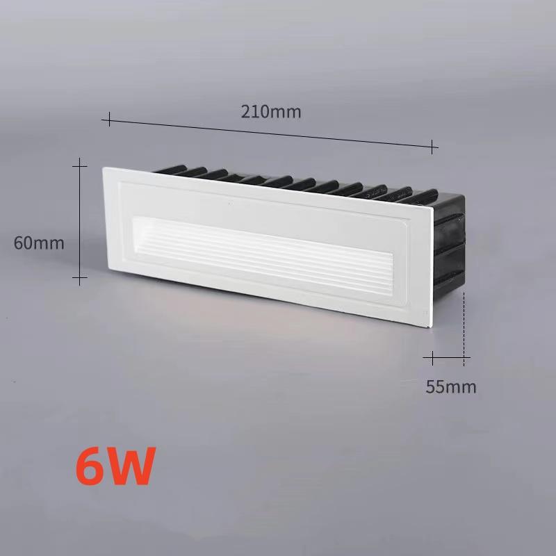 LED IP65 Waterproof Stairs Step Light Outdoor Wall Lamp Corner Garden Street Footlight Recessed for Porch Yard Balcony 220V