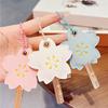 Home Security Leather Key Cover Flower Shape Key Case for Door Keys Protects Against Wear and Loss with Simple Design