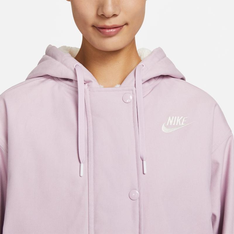 Nike Спортивная одежда АУТЛЕТЫ Стеганая куртка Женская Светло-розовый Фиолетовый FD6684-576