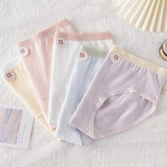 Трусики для старшеклассников бесшовные со средней талией, с высокой эластичностью, с вырезом, с хорошей воздухопроницаемостью