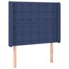 VidaXL Headboard with Ears Blue 103x16x118-128 Cm Fabric3120010