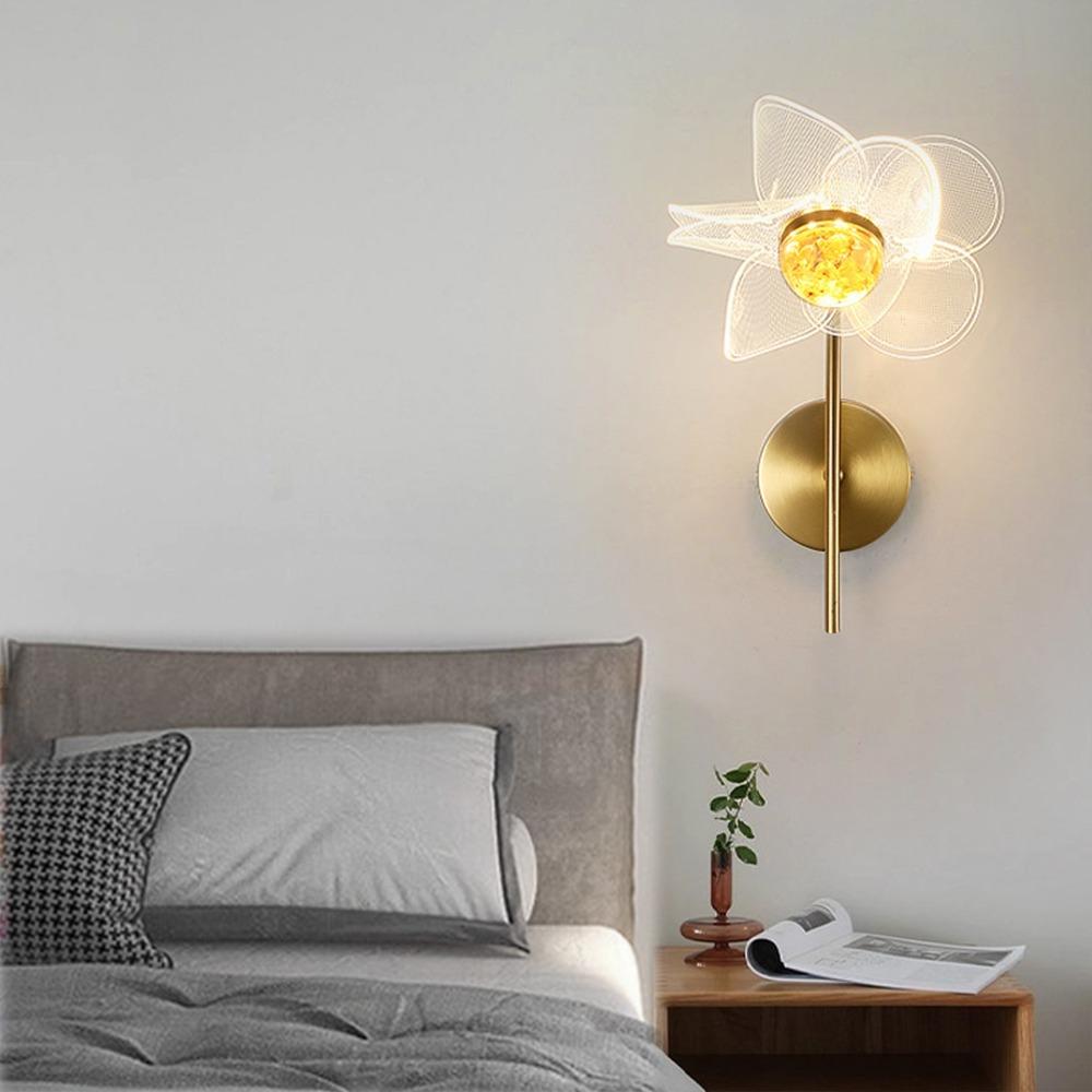 Flower Shaped Wall Mount Light 6W Sconce Modern Wall Light  Corridor