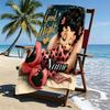 Custom Name Personalized Betty Boop Print Beach Towel, for Trip Camping Beach Party Home Decor, Birthday Gift for Family & Friends