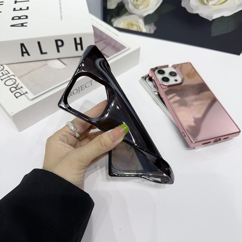Однотонный тонкий глянцевый чехол для телефона iPhone 16 Pro Max 15 14 Pro 13 12 11 TPU мягкий противоударный защитный бампер для объектива