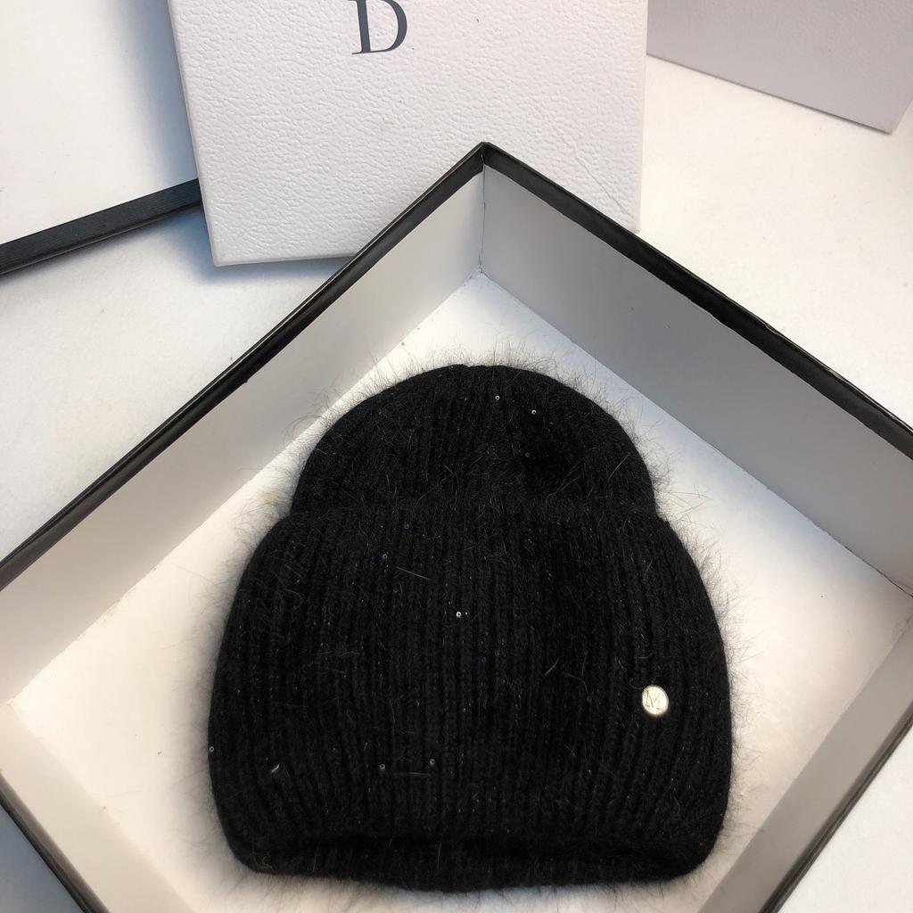 2020 Extended Brim Knitted Hat Sweater With Casual Hat Winter Outdoor Ear Protection Wool Hat Women