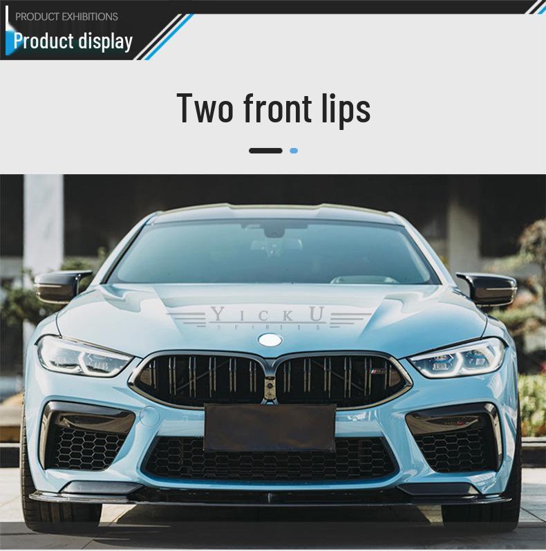 2019-2022 BMW M8 Комплект обвеса из углеродного волокна: Передний/Задний сплиттеры, Пороги, Накладки на противотуманные фары