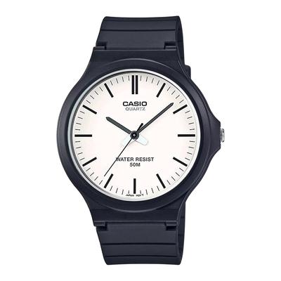 Стандартные аналоговые кварцевые мужские часы MW-240-7EV черные/белые, без коробки, международная модель [параллельный импорт]