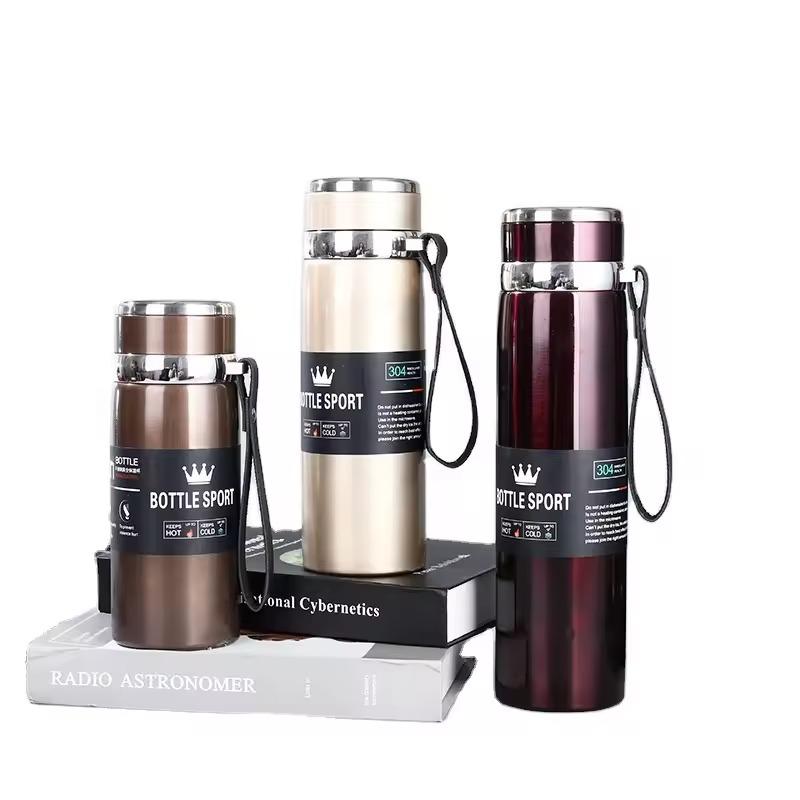 1 литр из нержавеющей стали бутылка для воды термосы термосы портативные термокружки для чая кофе термосы