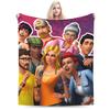 Мягкое Теплое Одеяло Детское Для Путешествий в Самолете Sims 4 Plumbob Видеоигра Плед Фланелевое Покрывало Для Дивана с Рисунком Покрывало для Диван-кровати