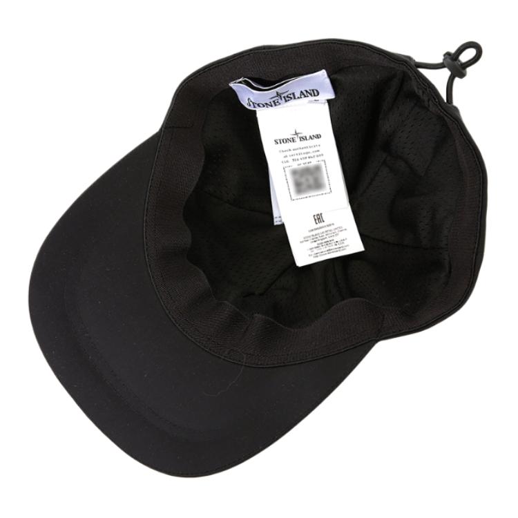 STONE ISLAND Дизайн с логотипом Нейлоновая бейсболка Мужские кепки Черный L1S1591000-11S0076-V0029