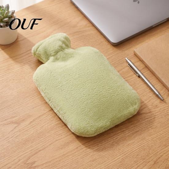 Hot Cold Compress Pouch PVC Water Bottle with Plush Cover, 1000/2000ML Leakproof Bag, 2000ML for Shoulder, Back, Hand, Legs, Period Pain Relief Bag