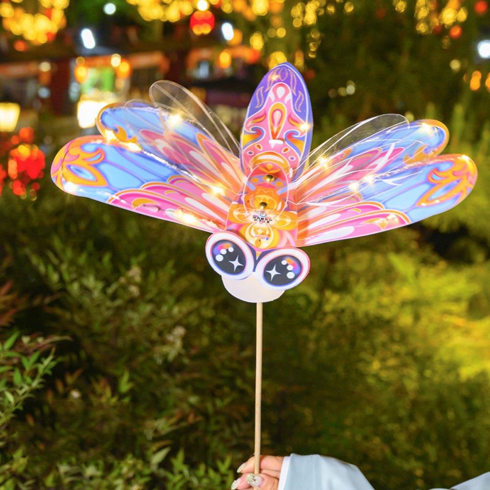 Cartoon Butterfly Wing Lantern Traditional Craft Unfinished Portable Lantern Handmade Blessing Antique Lantern Festival Gift