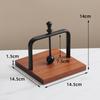 Napkin Holder Wood Table Napkin Holder with Weighted Metal Arm Modern Cocktail Napkin Holders for Home Kitchen Office Restaurant