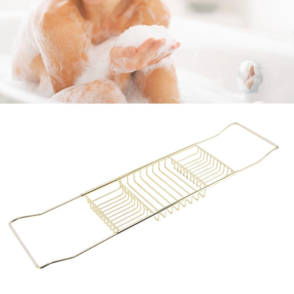 Поднос для ванны Раздвижной поднос для душевой кабины из нержавеющей стали для роскошной ванны Аксессуары для ванной комнаты