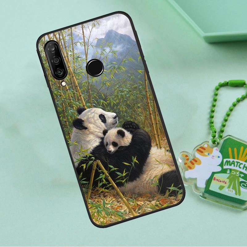 Мультяшный милый медведь панда для Huawei Nova 12s 12i 11i 7i 8i 9 10 SE Y91 Y90 Y60 Y70 Y72 Y61 P60 Pro P30 P40 Lite Чехол