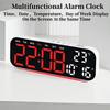 Цифровой будильник с питанием от USB с RGB подсветкой настроения, ТЕМПЕРАТУРА, ДАТА, 2 будильника, повтор, настольные часы, 12/24-часовой формат, автоматическая регулировка яркости, таймер, обратный отсчет, светодиодные часы