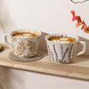 Coarse Pottery Hand-Painted Ceramic Milk Coffee Cup High Value Breakfast Cup High Value Retro
