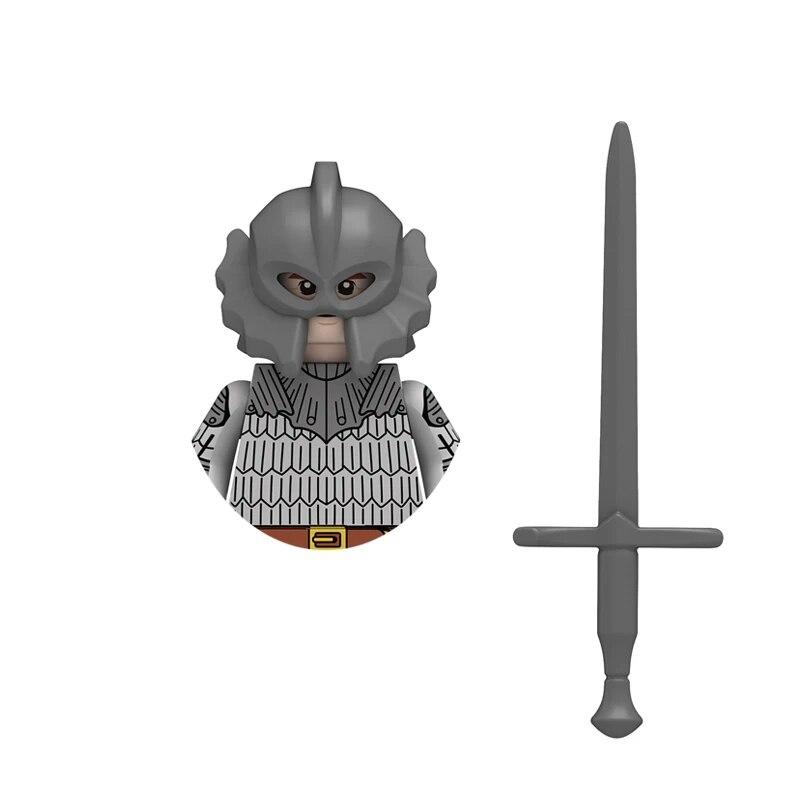 Medieval Figures Building Blocks Ancient Roman Soldiers Western Knights Warriors Gladiator Archer Castle War Bricks Kids Toys