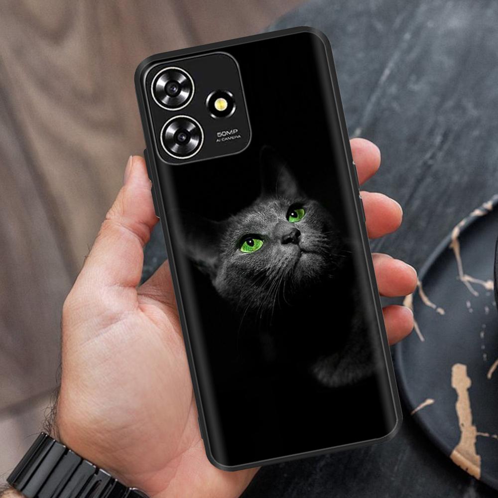 For ZTE Blade A73 Case Soft Black Silicone Bumper Phone Cover Funda For ZTE Blade A73 5G Cases For ZTE Blade A73 4G Fundas Coque
