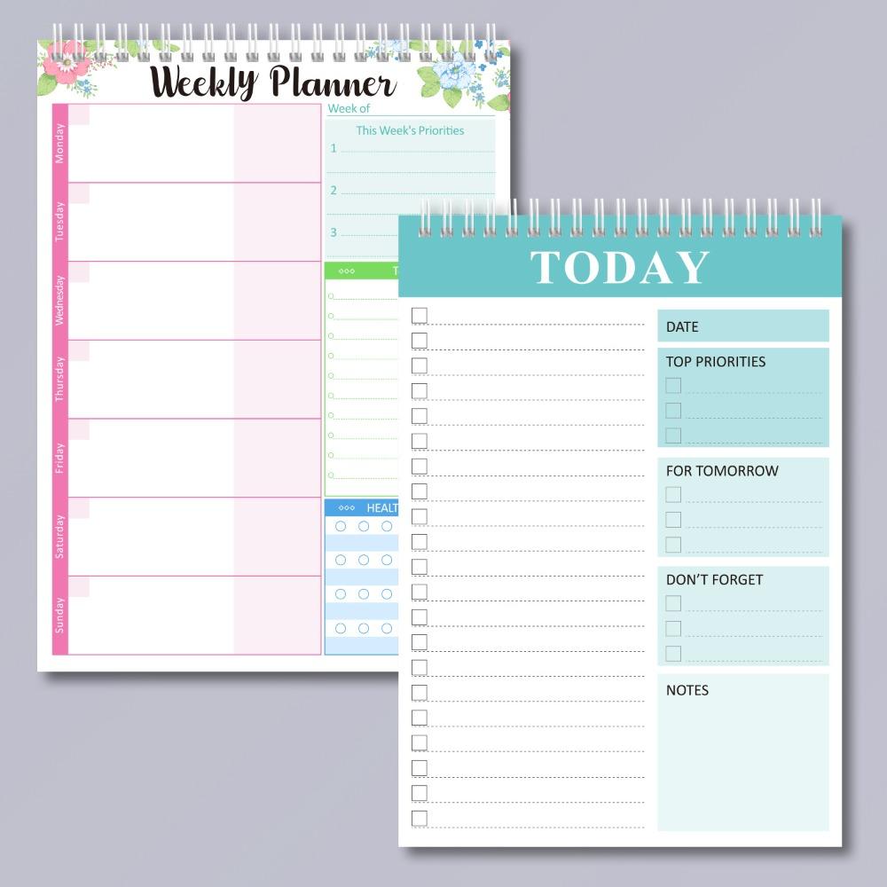 A5 Notebook Planner Weekly Meal Planner Pad Schedules To Do Planner List Pad Office