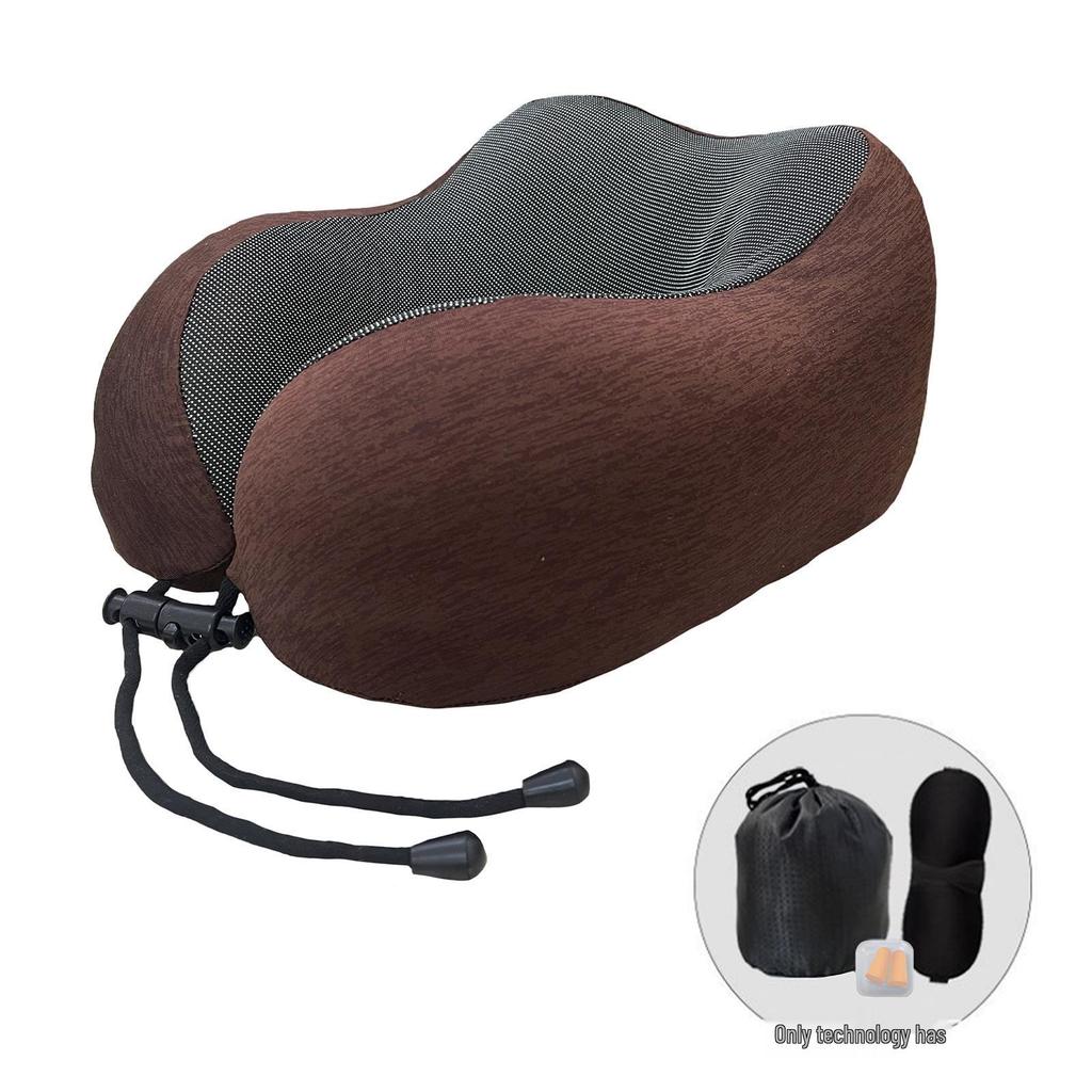 U-Shaped Memory Foam Travel Neck Pillow for Airplane and Car Support
