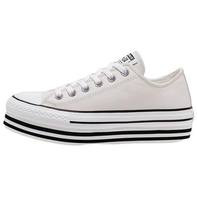 Кеды Chuck Taylor All Star Platform Low Top Canvas Женские кроссовки Молочно-белые 565829C