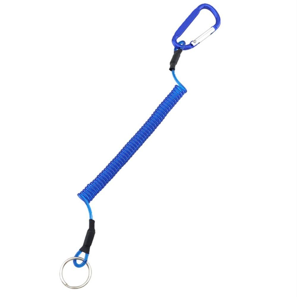 Tool Tether Hard Hat Lanyard Safety Rope Fishing Lanyards Spiral Coiled Lanyard Spring Elastic Rope