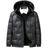 New Winter 90 White Duck Down Leather Down Jacket Men's Short Cold-proof Large Size Down Jacket