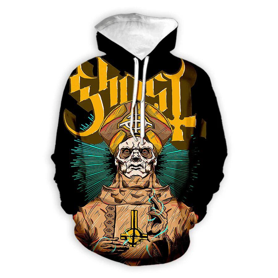 Ghost Band 3D Print Hoodies Men Women Fashion Streetwear Hip Hop Y2k Hoodie Pullovers Casual Hooded Sweatshirts Kids Clothing