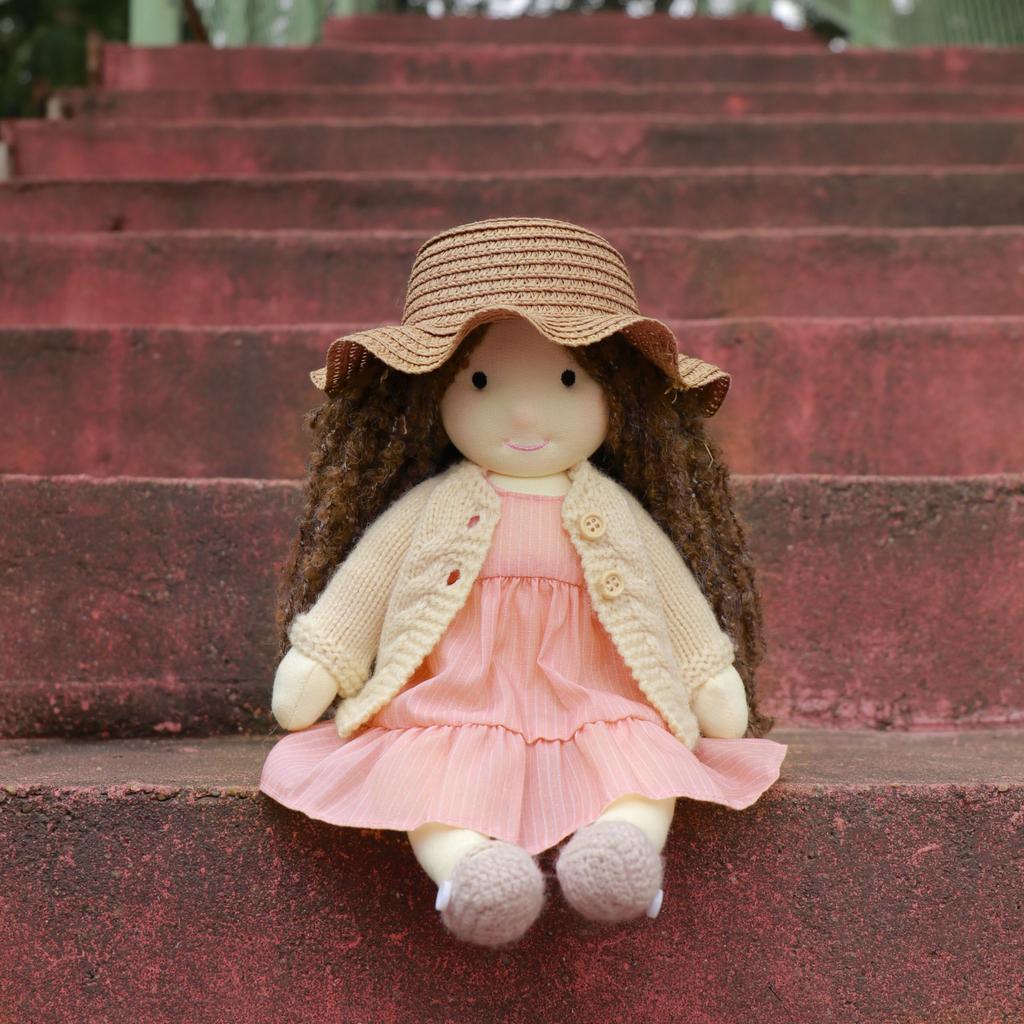 BlissfulPixie Waldorf Doll Handmade Doll Kristy 30 см Мягкая Девочка Милая Мягкая Игрушка Лучшая Кукла для Детей -