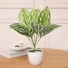 Artificial Green Plant Practical No Water Need Eco-friendly 9 Heads Design Simulation Monstera Leaf Decoration Home Decor