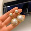 High Sense Light Luxury Pearl Ear Clip Female French Retro Temperament Ear Clip Female Small Design Sense Earrings
