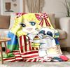 candy candy Soft and comfortable flannel Suitable for sofas living rooms outdoor camping travel and also makes a great anniversary gift