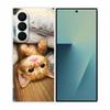 Cartoon Cover For Samsung Galaxy Z Fold7 Funda Fold 7 Phone Case Plastic Hard Capa Coque Protector Clear Transparent Edge Cases