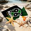 Custom Name Personalized Hannover 96 Football Print Beach Towel, for Trip Camping Beach Party Home Decor, Birthday Gift for Family & Friends