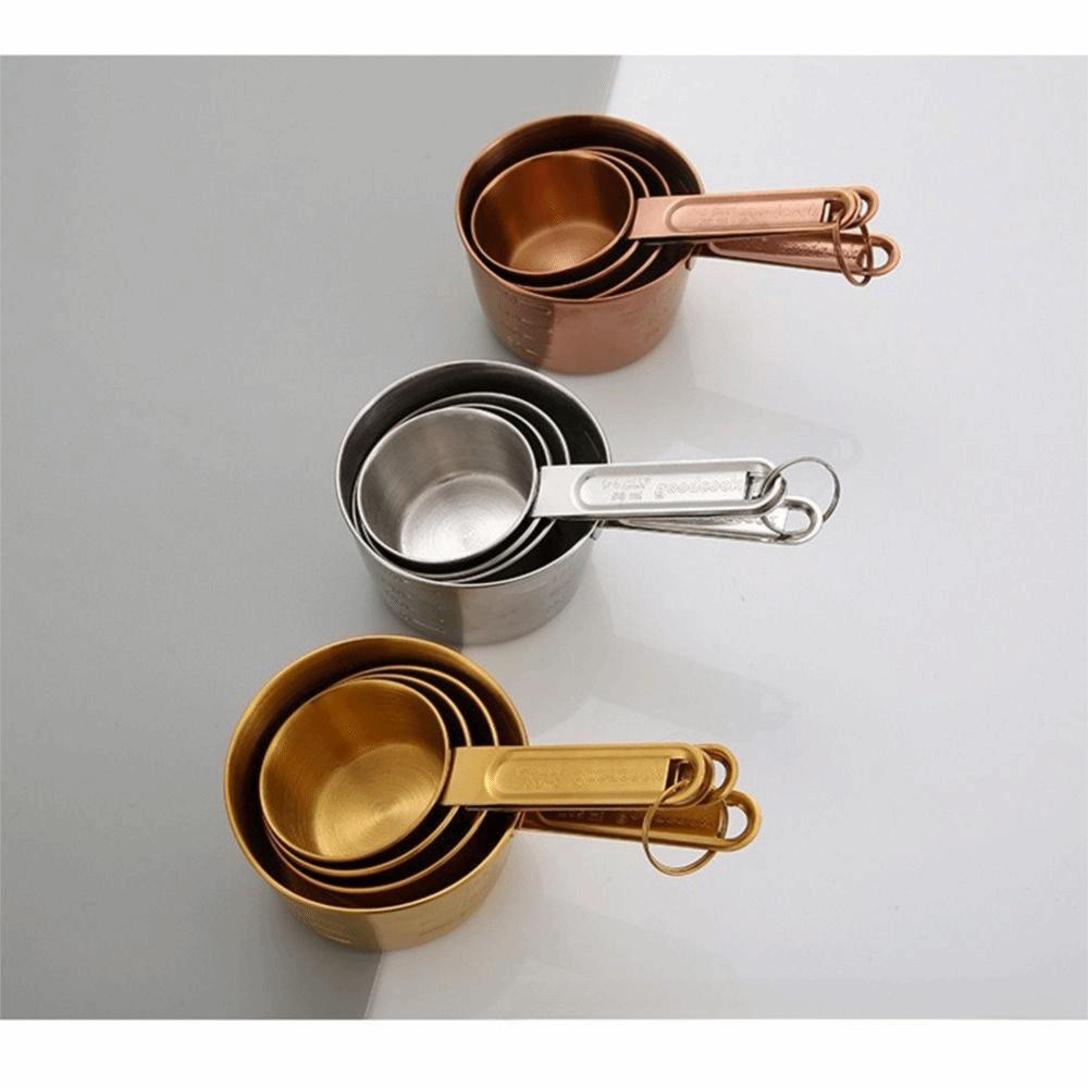 8Pcs Stackable Spoons Measuring Cups Measuring Spoons Set Scaled Baking Tools Cooking