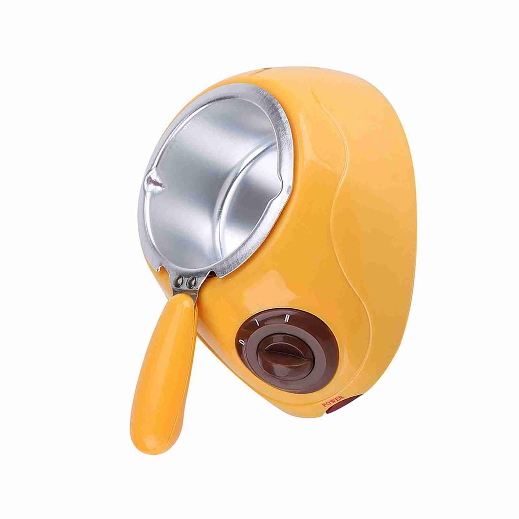 Electric Chocolate Candy Melting Pot Melter Machine Kitchen Tool with DIY Mould Set (Yellow)