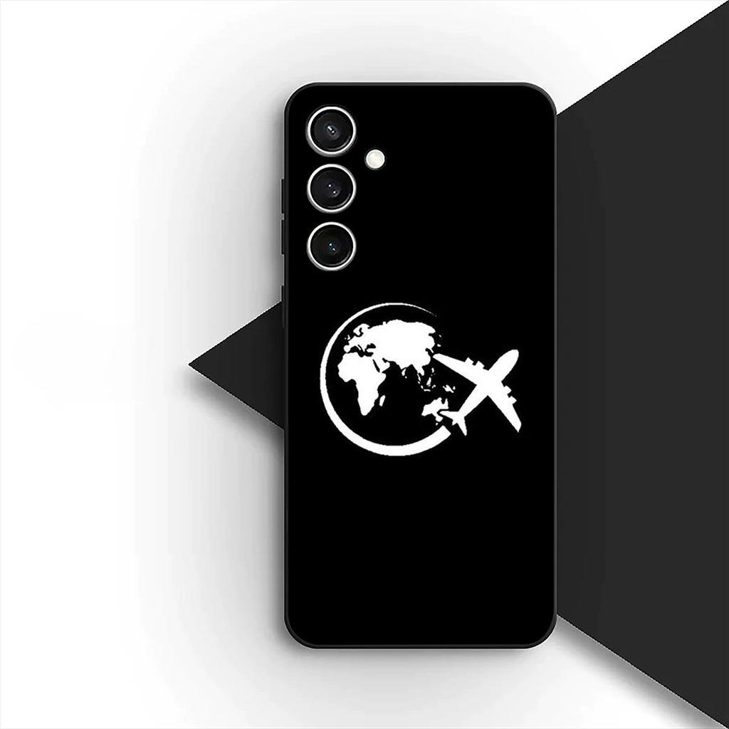 Cover for OPPO A80 A18 A16 A40 A17 A15 A38 A78 A79 A54 A57 A12 A60 5G 4G Phone Case Aircraft Travel Airplane Pilot Epaulette