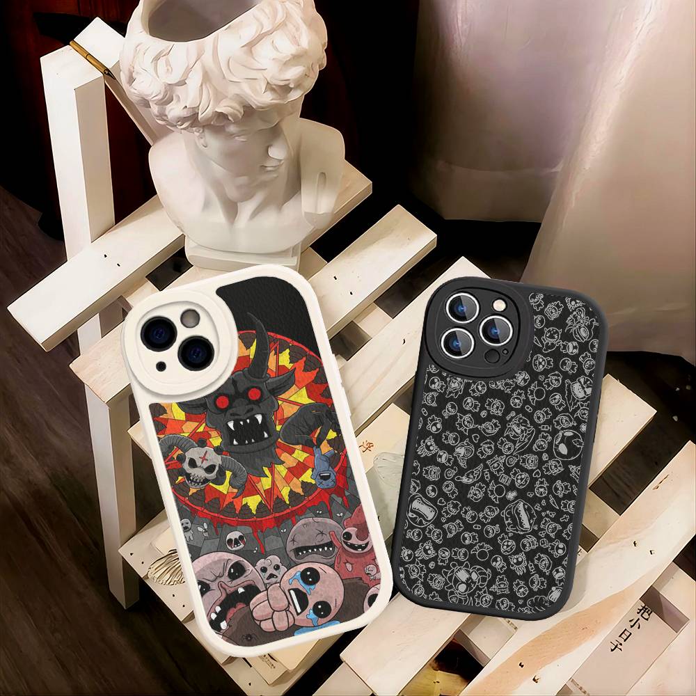 Чехол для телефона из кожи The Binding Of Isaac для iPhone 16 15 14 Plus 13 12 11 Pro Max