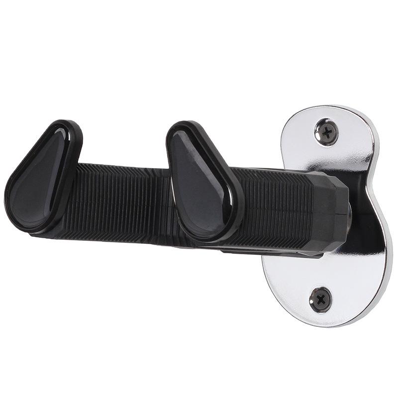 Wall-Mounted Self-Locking Wooden Guitar Hanger for Electric and Acoustic Guitars