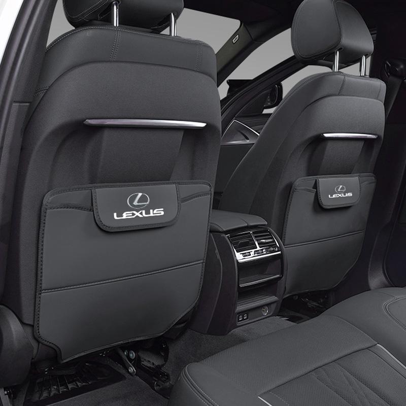 Car Seat Anti-Kick Pad Leather Cover Interior Storage Bag For Lexus F-SPORT ES RX NX LS UX LM LX GX LC RZ IS CT GS RC HS SC TX