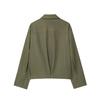 Women's Solid Color Fashionable Sleeve Long Sleeved Zipper Casual Top  Jacket Jacket