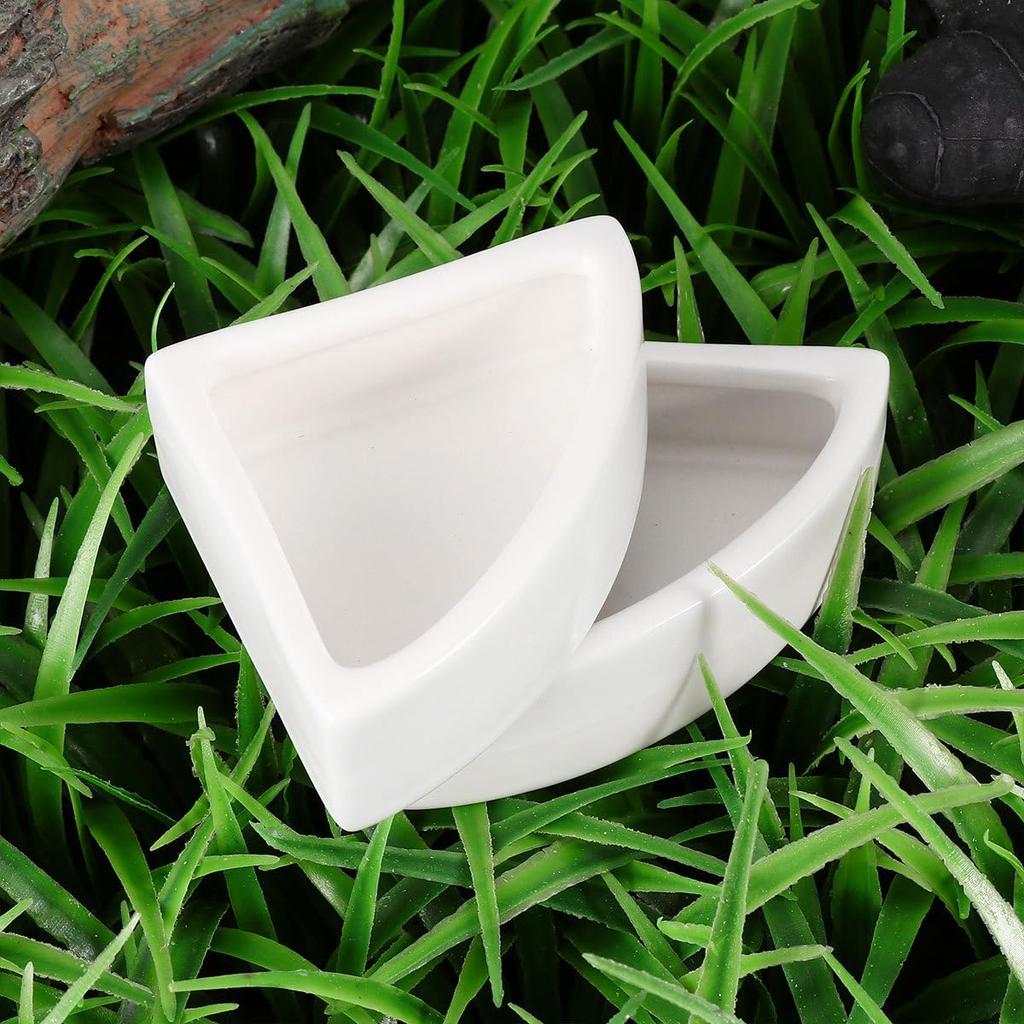 Kisangel Reptile Feeding 2 Также Может Использоваться В Качестве Поилки Для Разведения Амфибий Керамическая Миска Для Рептилий Миска, Части, Фонтан, Чехол, Аксессуары,