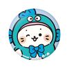 Sanrio Sirotan X Hapidanbui  Puni Puni Can Badge  Sirotan X Hangyodon