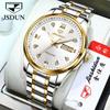 JINSHIDUN The New Business and Leisure Men's Watch Fully Automatic Mechanical Watch Dual -daily Calendar Night Light Waterproof High -end Watch