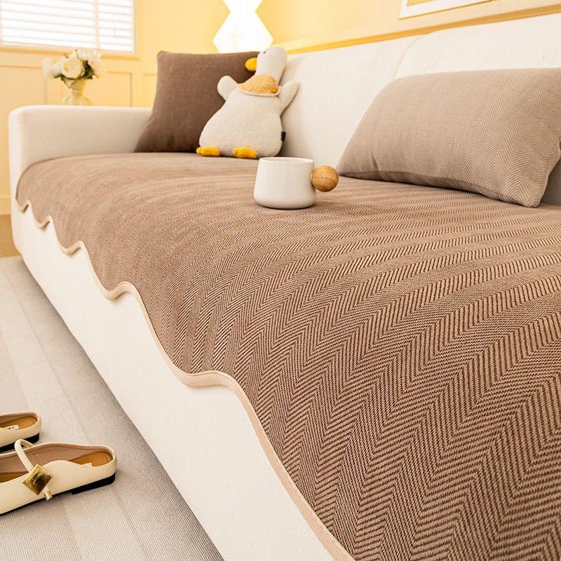 New Irregular Special-shaped Sofa Cushion, Universal In All Seasons, High-end Seat Cushion, Non-slip Cover Cloth Towel