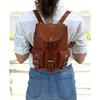 Leather Mini Backpack, Travel Backpack, Brown Leather Laptop Bag, Gift for Him Her, Handmade Unisex Daypack, Back To School