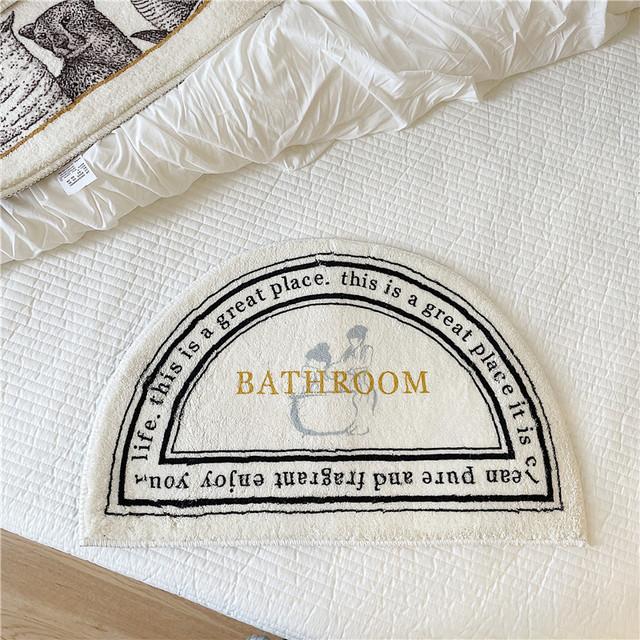 Нескользящий коврик для ванной Ins Style, коврик для двери, впитывающие ковры, входные коврики, коврики для балкона, крыльца, коврик для гостиной, ванной комнаты