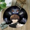 1pc D-Death Note Carpet, Round Rug, Comfortable, Suitable for Entryways, Living Rooms, Office, And Bedrooms, Christmas Decoration